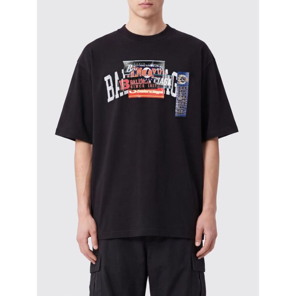 Balenciaga Men Balenciaga Relaxed Fit Cotton T-Shirt With Graphic Print